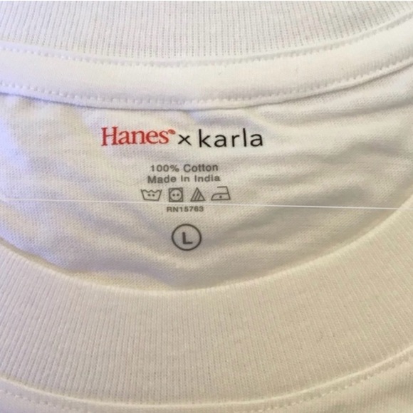 Hanes X Karla “Perfect Crop” Tee (NWT) (Size: Large) - Picture 5 of 9